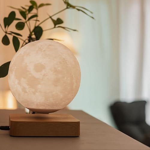 Miniatura 6 de MOOCCI Lámpara de luna levitante, lámpara de luna flotante, luz de luna de levitación magnética, regalos para niñas, niños, niños y adolescentes