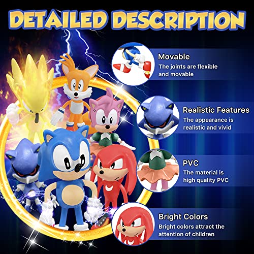 Genqiang Action Figures, 6 Pcs Collectible Figurines Toys Set, Mini Hero Series Playset, Birthday Cake Toppers Decoration, Easter Eggs Stuffers, Classroom Rewards Toys For Kids #TOP2