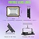 BOSYTRO Schwarzlicht Strahler 2 Stück, Tragbare Kabellose Blacklight UV Lampe, Wiederaufladbare UV Licht Schwarzlichtlampe, für Glow Party, Halloween Deko, Bühnenbeleuchtung, Party Zubehör