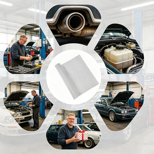 Protector térmico de escape automotriz para batería admisión y compartimento motor 4