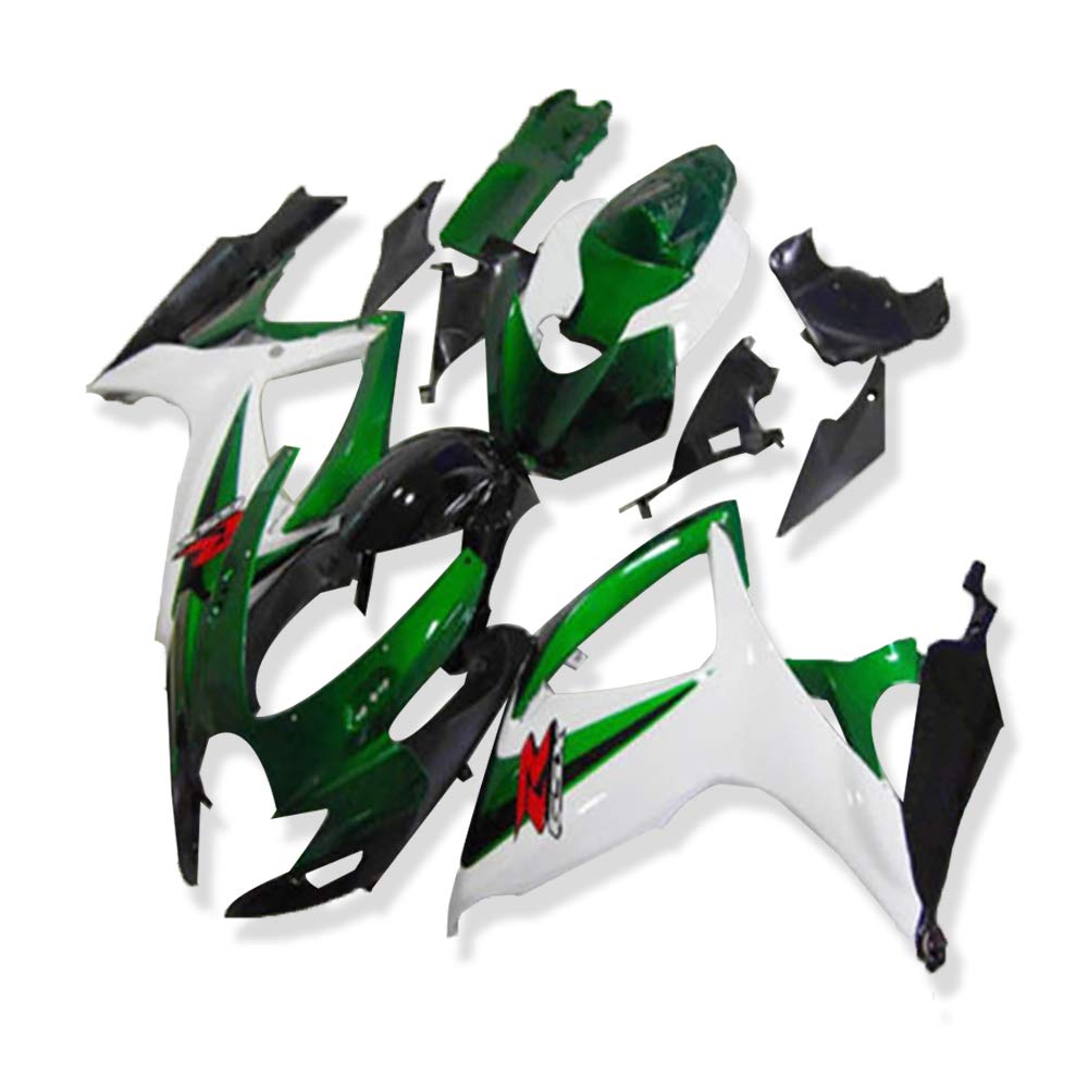YTL Green White Full Fairing Suzuki GSXR K6