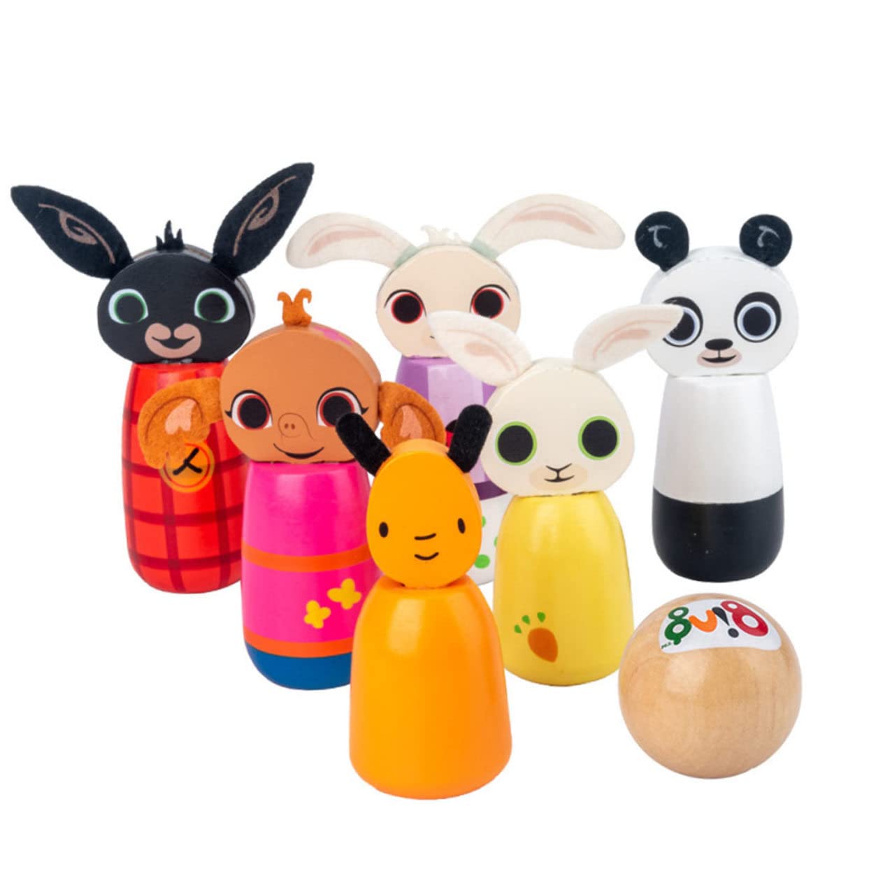 Milisten Ensemble de Bowling en Bois Jouet Éducatif Interactif Parent-garçon et Filles Animaux pour Garçon et Filles pour Développement de L'intelligence et Jeu Intérieur