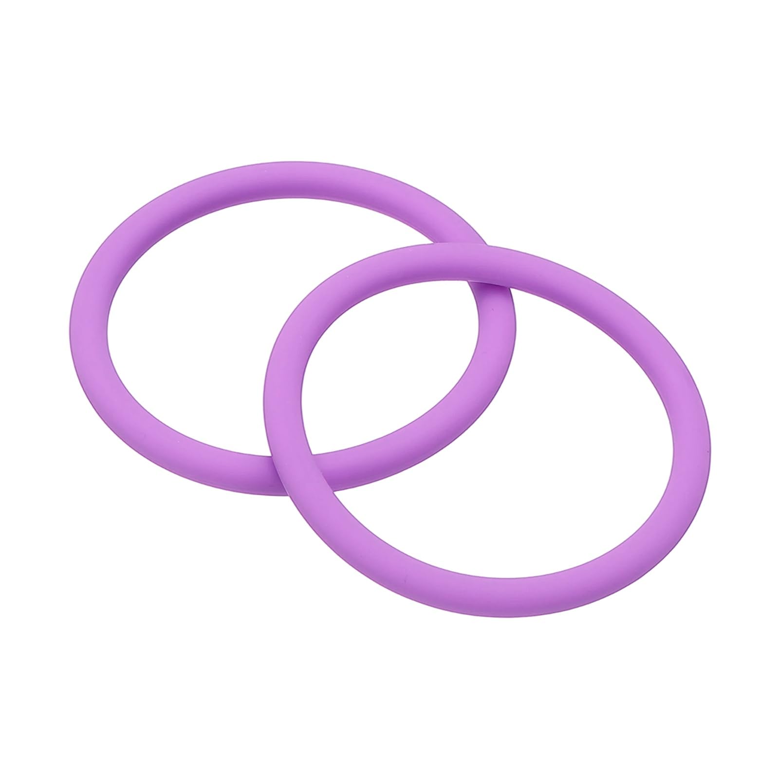 YELARXI Silicone Bracelets Band, Sport Wristband Bracelet Stretch Sports Bands & 2 Pack & Purple - Fitting for (Men/Ladies/Kids/Team Games/Birthday/Party)