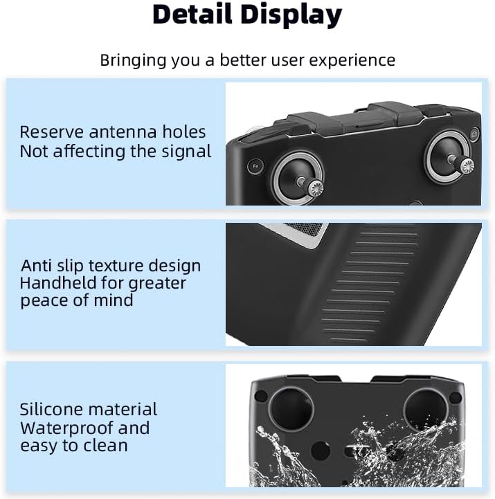 Miniatura 6 de BTG RC-N1 N2 N3 Funda protectora de silicona para DJI FlipNEOMavic Air 3S 2SMini 4KMavic 3Mini 4 3 Pro Accesorios de control remoto