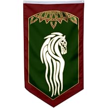 Middle Earth Rohan Flag Swallowtail Pennant banner 30x50inch Man Cave IV