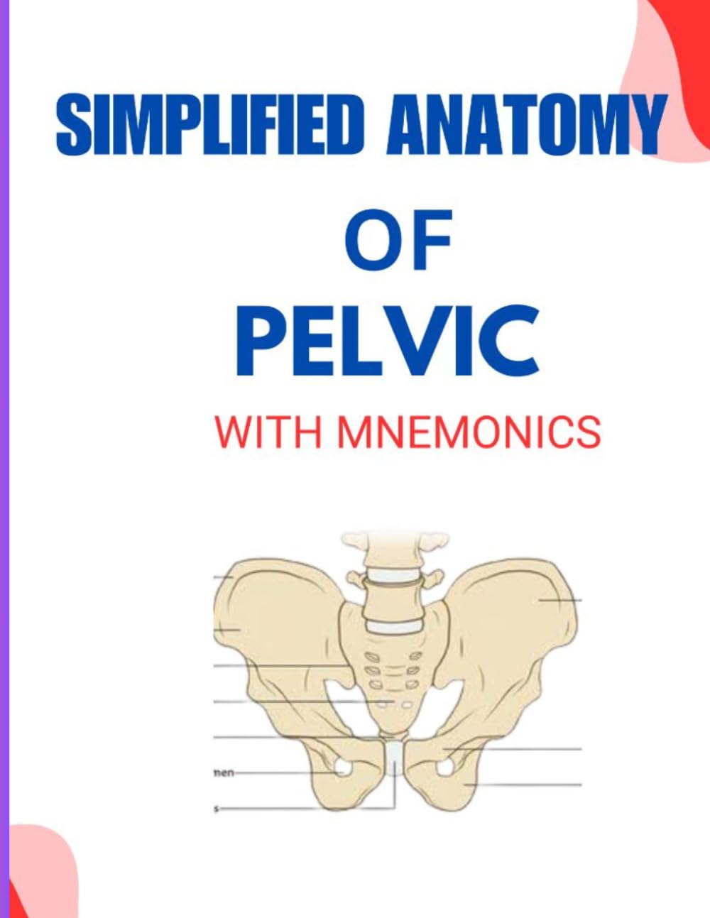SIMPLIFIED ANATOMY OF THE PELVIS WITH MNEMONICS: Master Pelvic Anatomy Using Mnemonics (SIMPLIED ANATOMY SERIES WITH MNEMONICS)