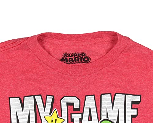 Super Mario Boys' My Game is Next Level Character Boxes Graphic T-Shirt3