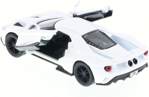 Miniatura 4 de KiNSMART - 2017 Ford GT 1:38 Escala 5" Die Cast Modelo Toy Super Car (blanco)