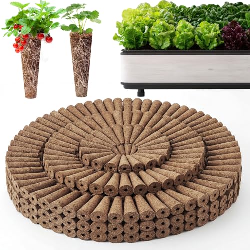 Chumia 400 Pcs Hydroponics Grow Sponges Replacement Root Growth Sponges Pods Kit Seed Starter Pods for Hydroponics Growing System Garden Patio