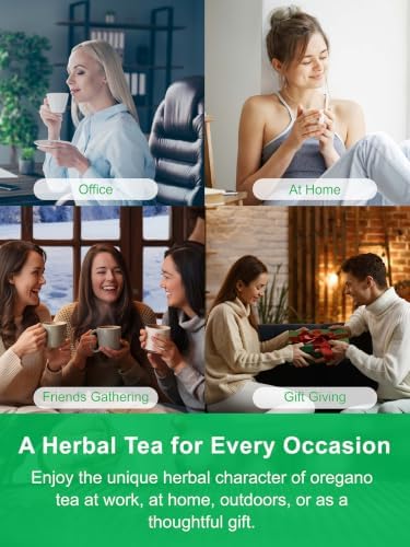TeeLux Oregano Tea Bags, Natural Oregano Leaf Tea, Caffeine Free, 100 Count — view 6