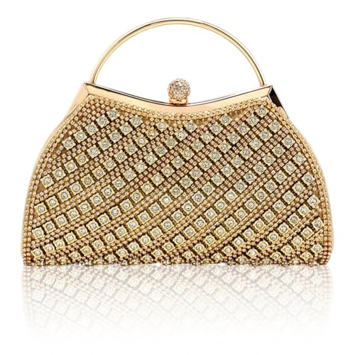 Sac de soirée pour femme Simcat pochette mariage strass étincelants