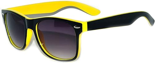 OWL Gafas de sol vintage con montura de dos tonos, lentes ahumadas, protección UVA UVB retro