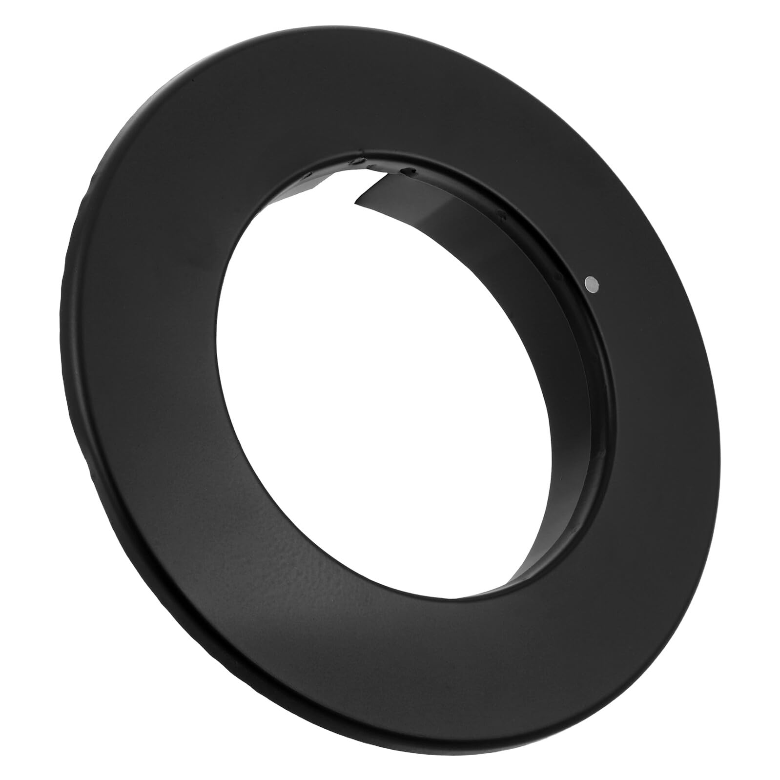 Cast Iron Fireplace Flue Collar Cover, 125mm Wood Stove Pipe Hole Decorative Wall Panel, High Temperature Heat Protection Plate, Round Air Vent Trim Jacket for Boiler Chimney Sleeve Inside Decor