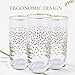 Spode Christmas Tree 15 Fl. Oz. Highball Glass (Set of 4), Polka Dot – Classic Highball & Barware, Cocktail Glasses for Mixed Drinks, Beverage Glasses for Holiday Celebrations