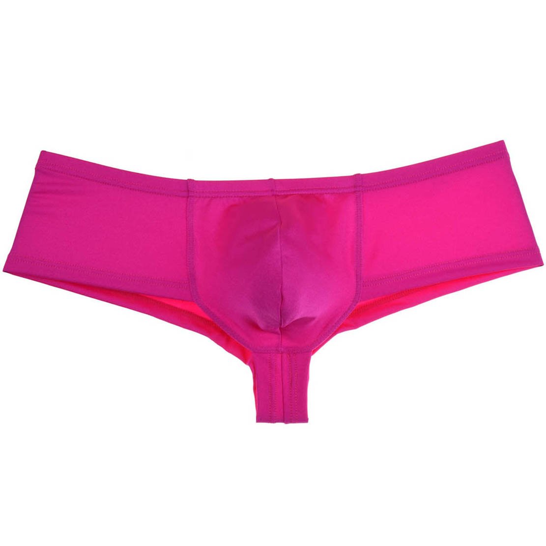 Lemja Men's Athletic Thong Boxer Guys Tanga Bottom Underwear Male Sexy Boxers Briefs Underpants Pink M