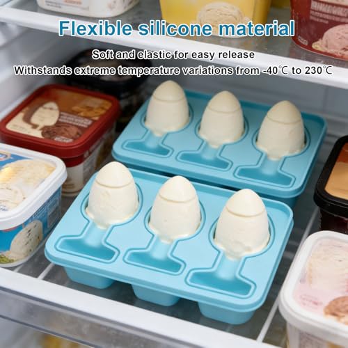 Molde de silicona para cubitos de hielo con tapa miniatura 5