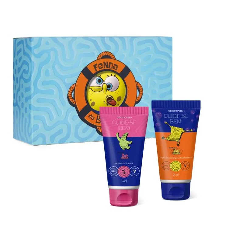 O BOTICARIO ESTOJO BOB ESPONJA MINIATURA (3 itens)