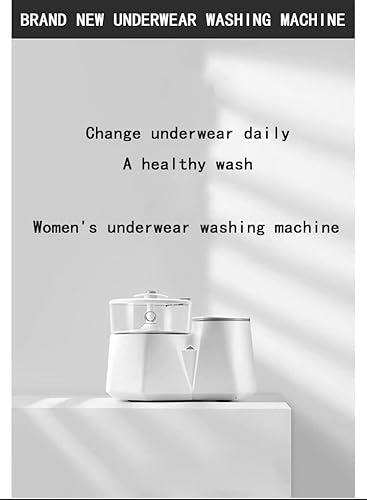 Miniatura 5 de Lavadora de ropa interior portátil, 0.2L automática de cocción y lavado a alta temperatura, lavadora de ropa interior de 73 W, lavadora pequeña para