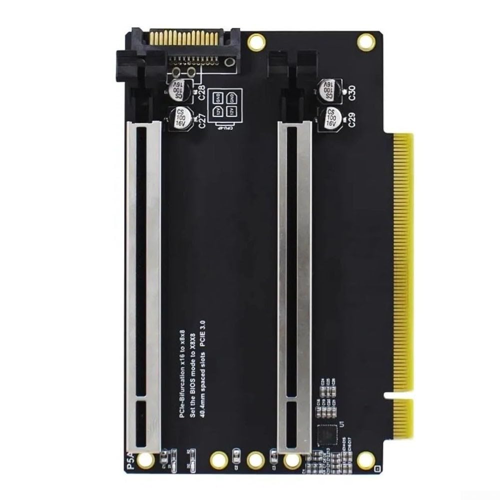 per scheda splitter pcie 3.0 x16 a x8x8 biforcazione controller per server e workstation - nessun driver necessario