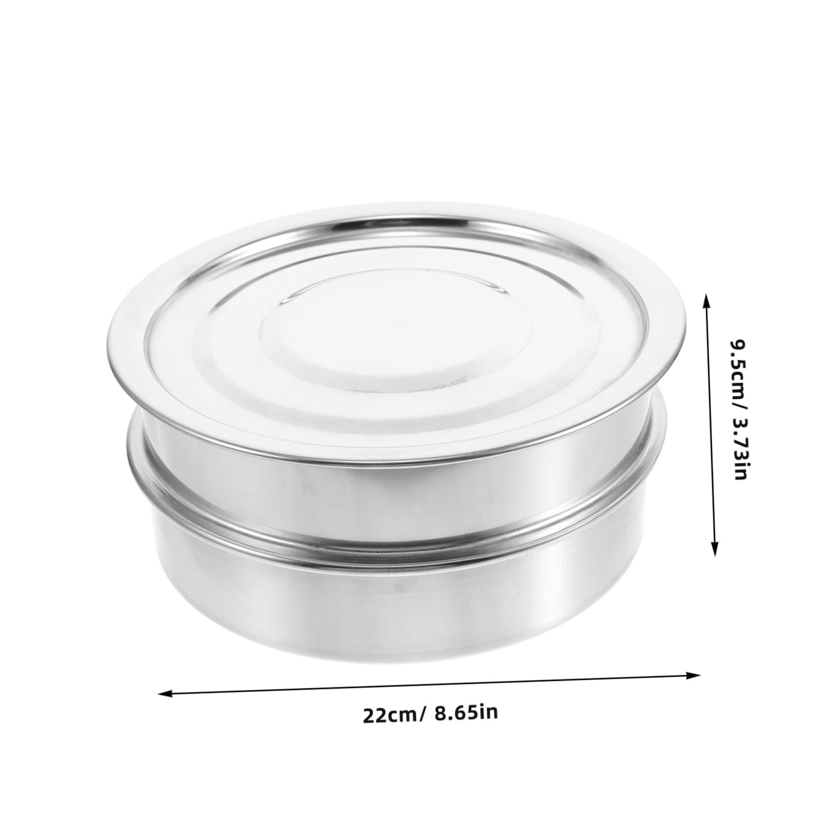 Germoir à Graines 1 Set en Acier Inoxydable avec Couvercle pour Pousses | Argenté, Environnement Protégé, Restaurants et Cuisines, Alfalfa et Haricots Germés