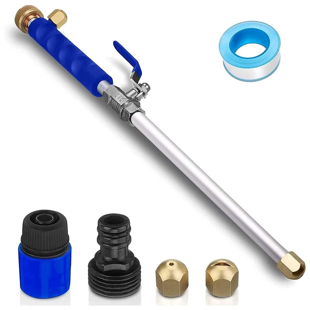 Ctrlzs Women's Hydro Jet Washer High Pressure Power Washer Wand Water Hose With 2 Hose Nozzle Auto Watering Sprayer