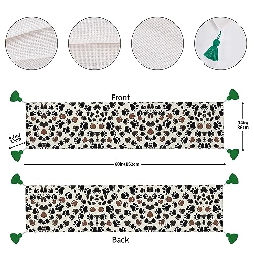 Chemin de table rustique pour repas de Noël et décoration de cuisine - 3