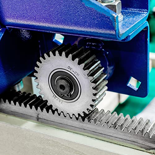 Image of uxcell Steel Gear Rack, 2 Pcs 1Mod 1000mm x 10mm x 10mm Total 6.6 ft Heavy Duty Straight Linear Spur Rack for Machines Automotive