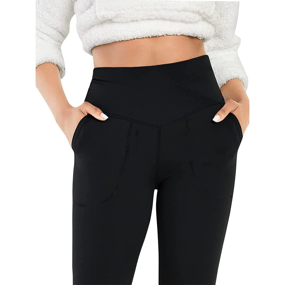Pantaloni da Yoga Donna Pantaloni a Zampa Campana Pantaloni da Lavoro Sportivi a Casa Elasticizzati e Comodi Attillati a Gamba Stretta con Controllo della Pancia