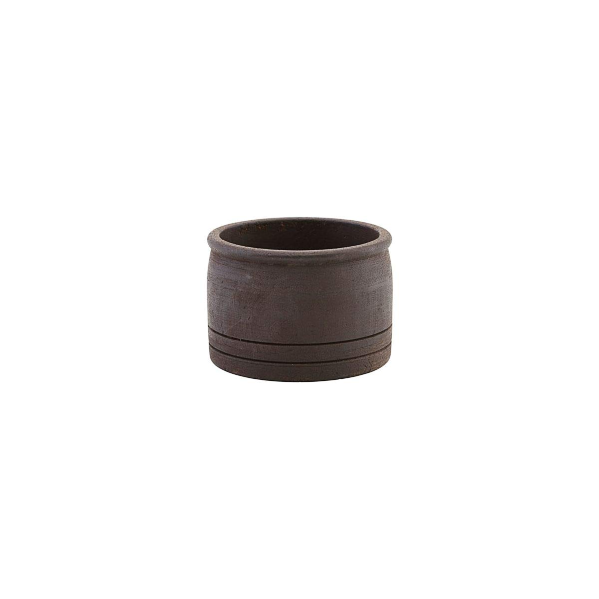 House Doctor Storage/Planter, Kango, Dark Brown, H: 6 cm, Dia: 12.6 cm