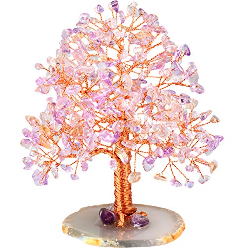Nupuyai Citrin Amethyst Heilkristall Baum