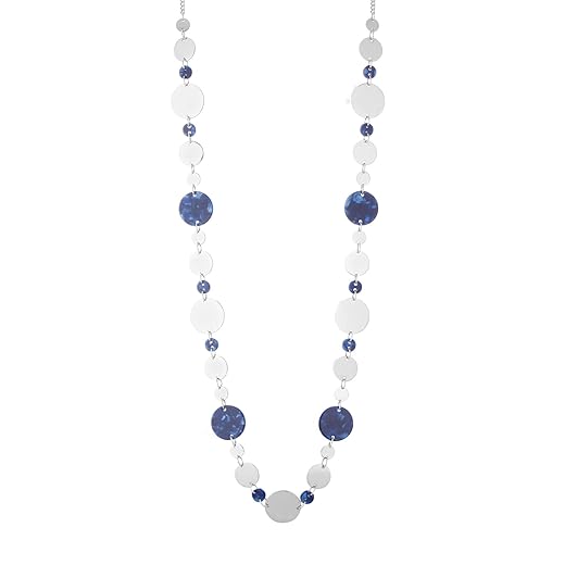 BULINLIN Colar longo de prata para mulheres, boêmio, colar longo, dia das mães, bijuteria grossa para mulheres