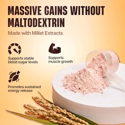 Image of BeastLife High Protein Mass /Weight Gainer | 5 KG | Strawberry Banana | NABL LAB Tested | For Muscle Gain & Fast Growth | Cereal-Based Formula, No Maltodextrin | India's #1 Cereal Based Bulk Gainer