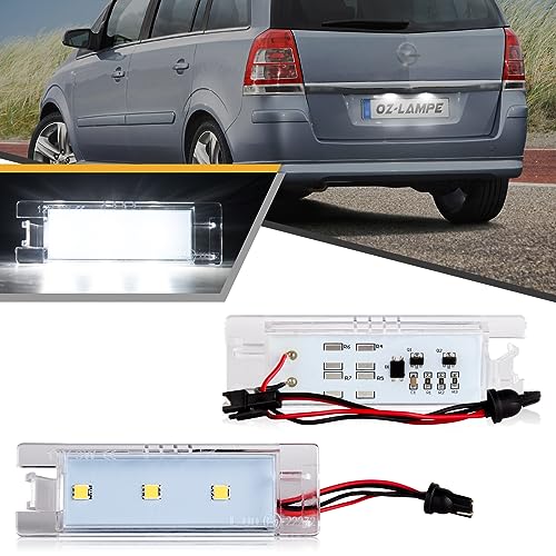 OZ-LAMPE LED Kennzeichenbeleuchtung für Vauxhall Opel Zafira B Vectra C Corsa C