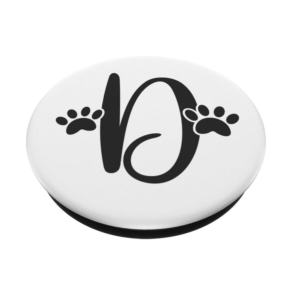 Amazon.com: Cute Animal Lover Paw Print Monogram Letter D