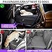 TKYZ Large Dog Car Seat,PU Leather Back Seat Extender for Dogs,Waterproof Dog Seat Cover for Backseat, Pet Bed for Car Hammock