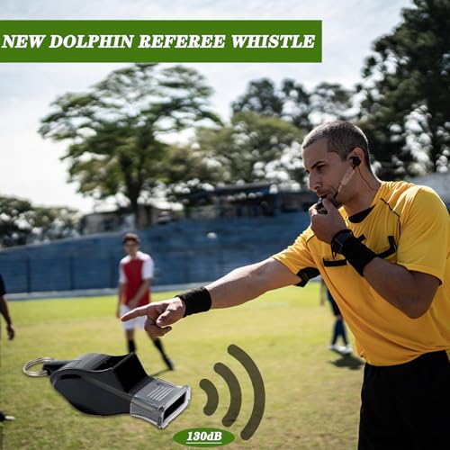 XSYKJGS Schiedsrichter Set, Fußball Schiedsrichter Karten Set mit PVC Rote Gelbe Karte, Pfeifen-Schlüsselband, Kurzes Schlüsselband, Doppelclip und Tasche Punktebuch für Fußballspiel Schulsport Sport