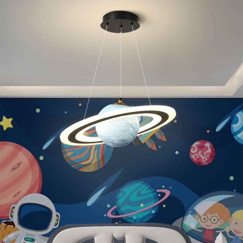 Lustres réglables bleus suspension en verre pour couloir et salon