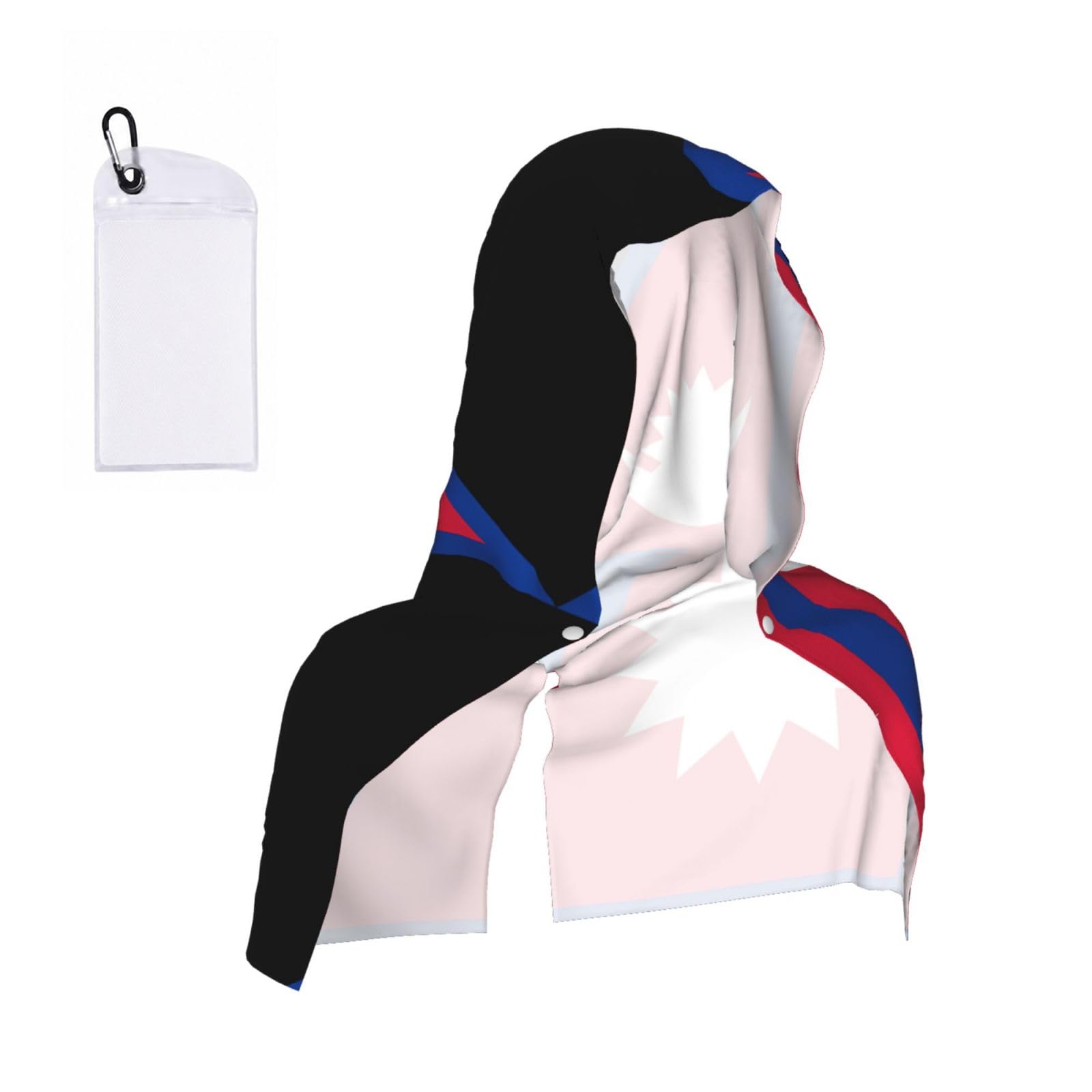 CNTDBU Flag of Nepal Cooling Towel Hooded-Instant Chill Neck Cover for Sports, UV Cooling Rag for Running Gym