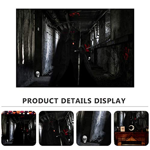 Amosfun pano de fundo para o Dia das Bruxas, decoração de festa para fotografia de Halloween