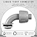 Liquid Tight Connector Flexible Non Metallic Electrical Conduit Connector Fitting 90 Degree Electrical PVC Conduit Fittings for Home Kitchen Bathroom Tube Tool Supplies (12 Pieces, 1/2 Inch)
