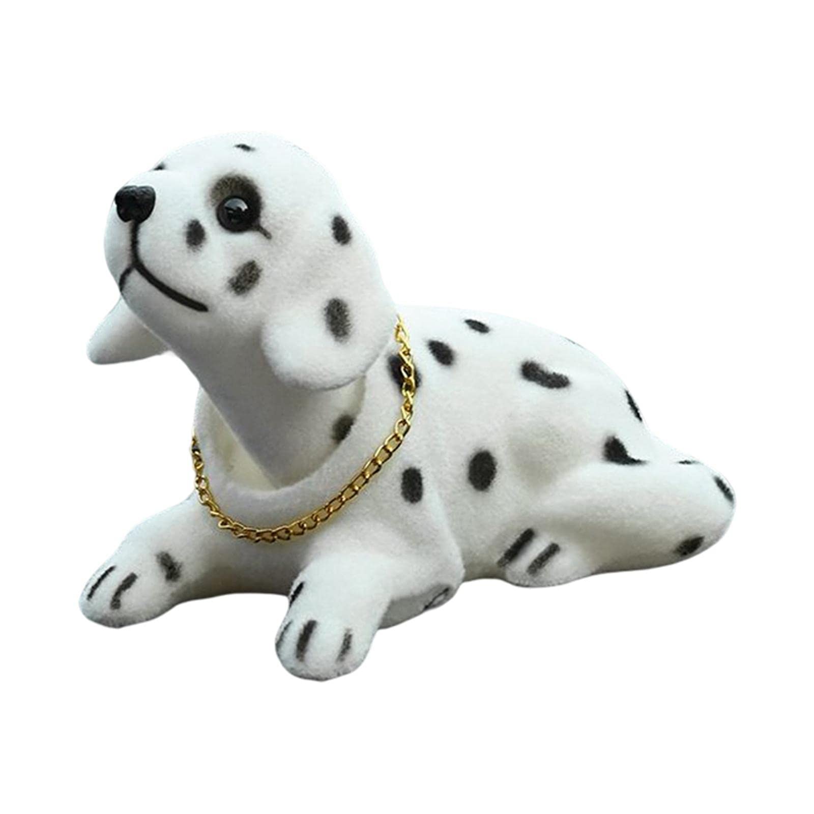 Cute Bobble Head Dog Puppy Nodding Dog for Car Dashboard Ornament Spotty Dog
