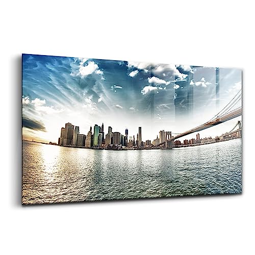 Peinture murale en verre Wallfluent 120x60cm pour décoration intérieure de salon