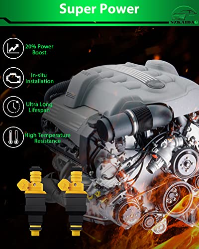 image for SZKAIDAG Upgraded 0280150943 Fuel Injectors Fits for:-Ford F150 F250 F