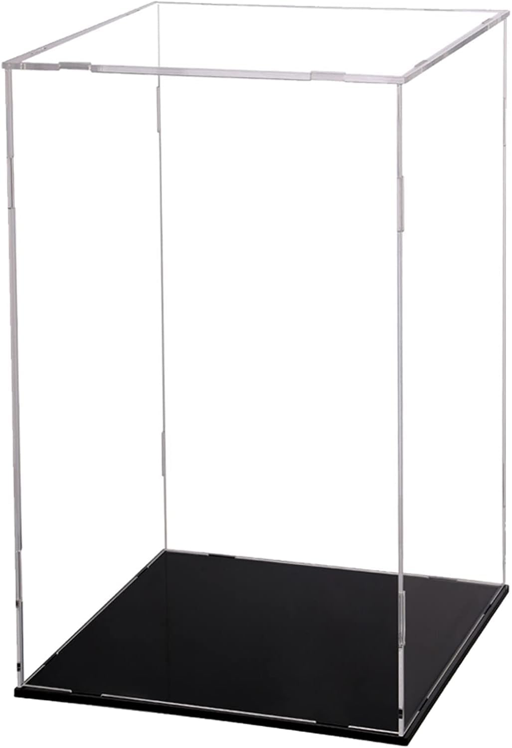 Display Case for Collectibles Assemble Clear Acrylic Box Alternative Glass Case for Display Action Figures Home Storage & Organizing Toys (9.8 x 9.8 x 15.7 inches)-image-10