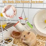 Rat Enrichment Toy, Mouse Interactive Foraging Toys for Various Treats, Slow Feeder Hanging Fancy Mice Cage Accessories Tube Treat Dispenser Rodent Puzzle Toys for Rats Guinea Pig Small Pet Parakeet - Image 5