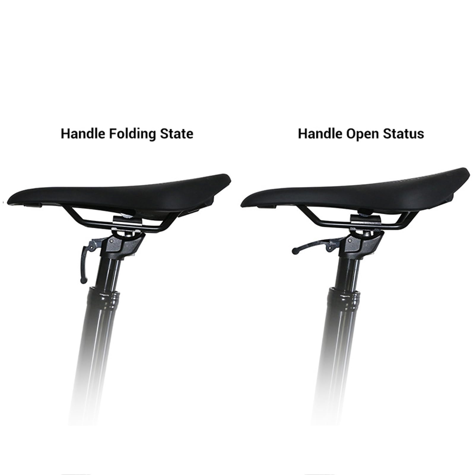 Socobeta Tige de Selle à Suspension pour Vélo, Hauteur Réglable, Contrôlée à la Main, pour Cyclisme Longue Distance, Aluminium et Acier, 1 unité