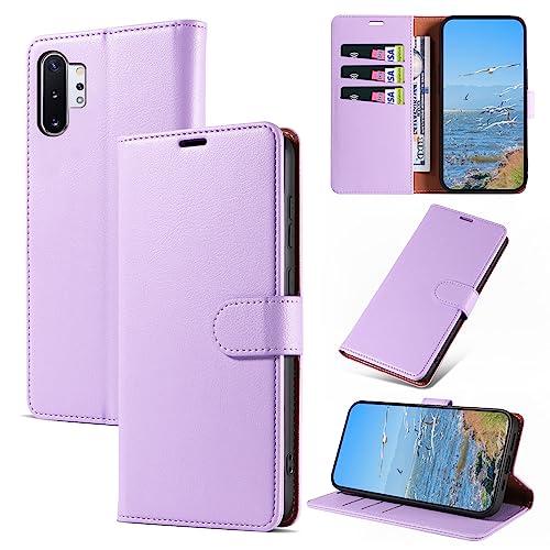 KKEIKO Coque pour Samsung Galaxy Note 10 Plus, Antichoc Magnetique Étui à Rabat avec Porte Cartes, Portefeuille Housse en Cuir PU pour Samsung Note 10 Plus,...