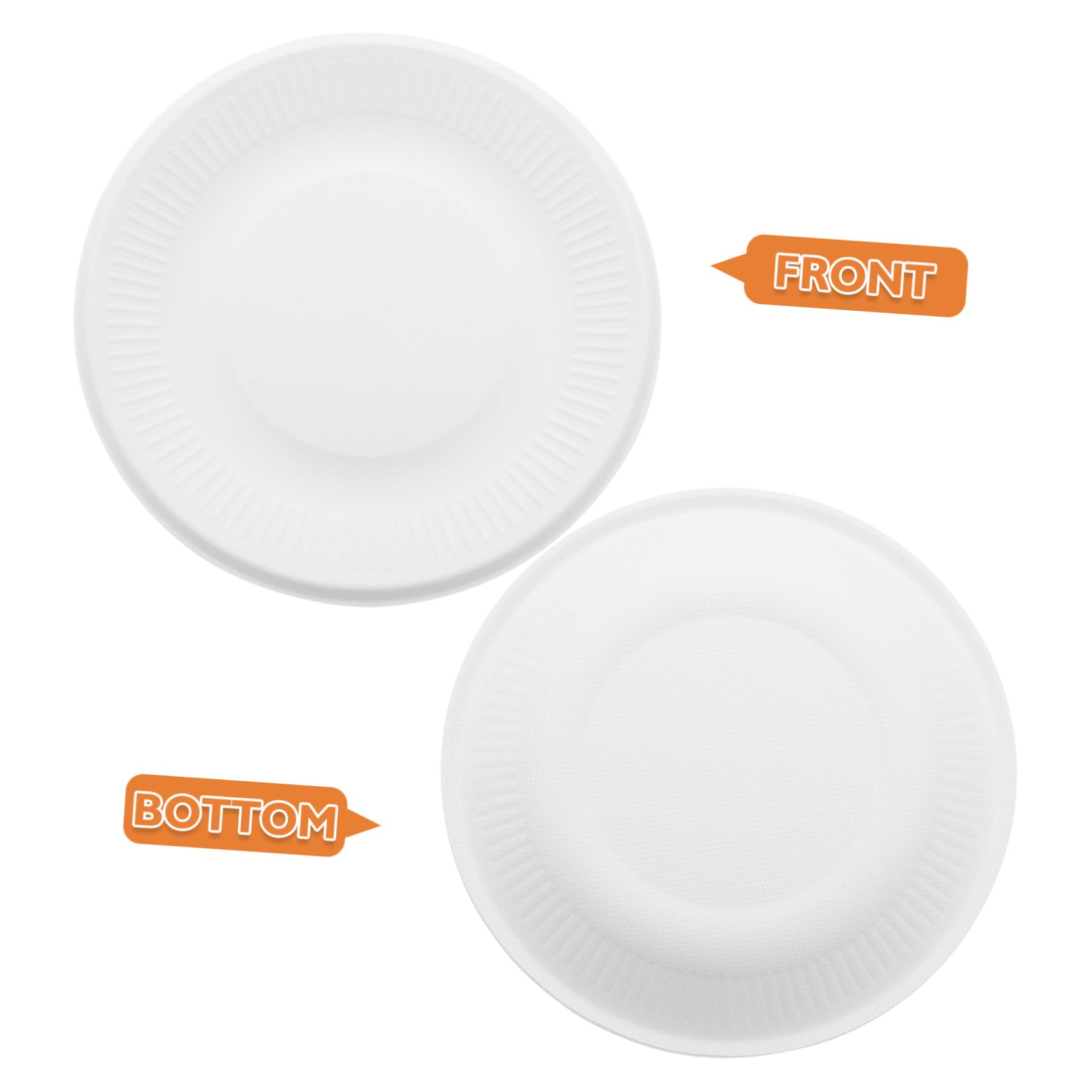 VICASKY 200 Pezzi Piatti Spessi Resistenti per Dolci Antipasti e Snack per Feste ed Eleganti