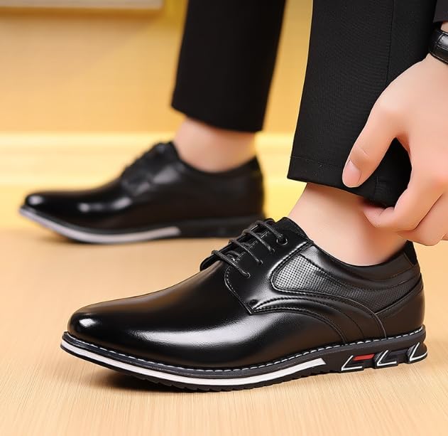 Men's Dress Shoes Comfort Soft Men Oxford Leather Shoes Business Office Loafers Derby Orthopedic Fashion Sneakers4
