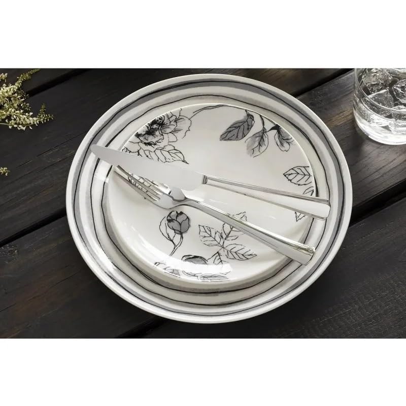Ensemble de dîner moderne service de table rond vaisselle et assiettes plates